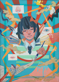 ♦️宮下柚葵　伊藤深水師　真作　肉筆　日本画　絵画　浴衣姿　 女性着物　美術品 価値有り 肉筆♦️宮下柚葵 伊藤深水師 真作 日本画 絵画 浴衣